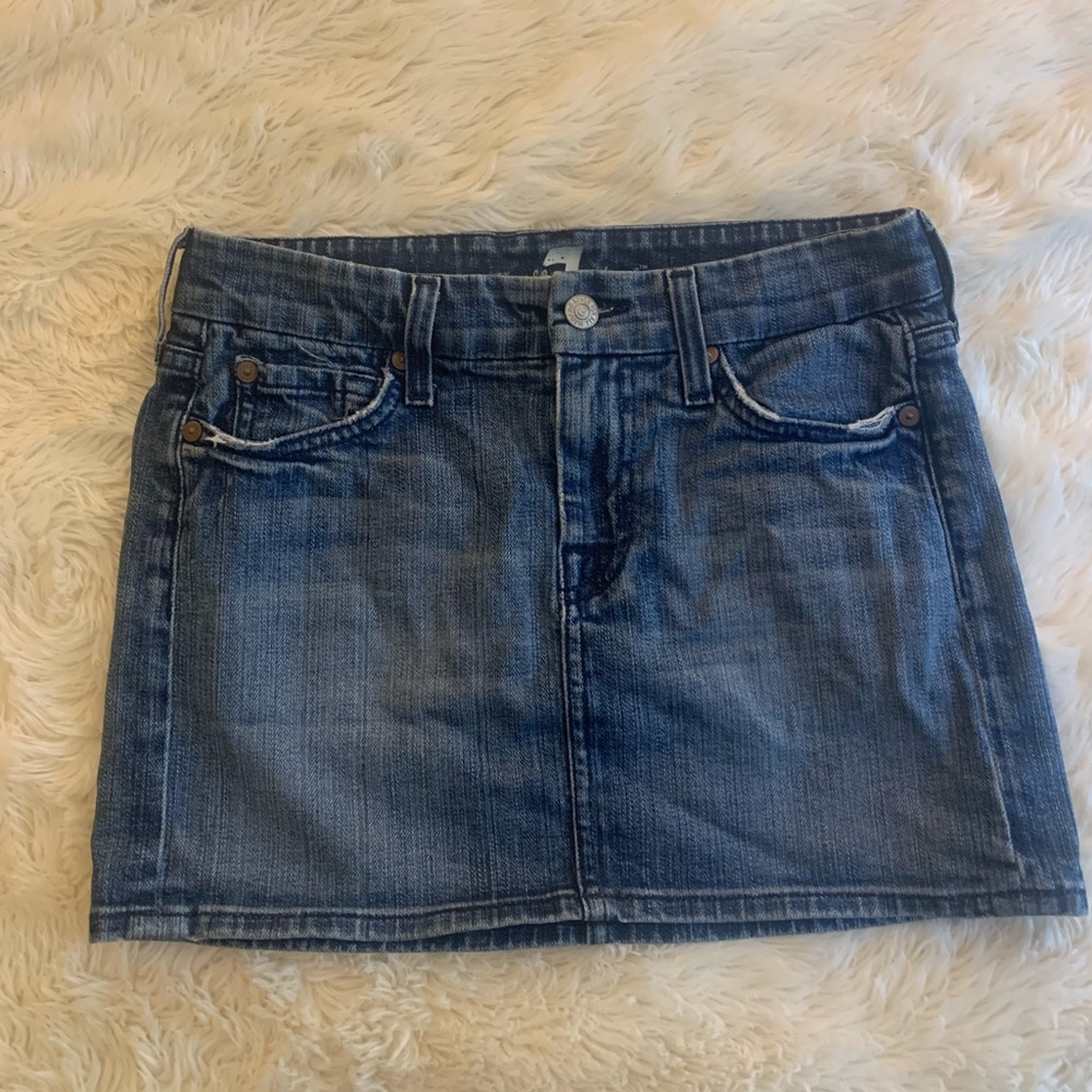 7 For All Mankind Denim Skirt
